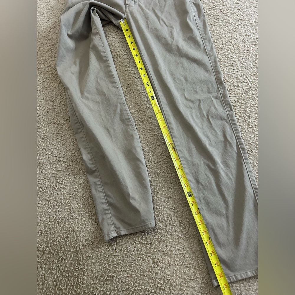 Peter Millar Pants Mens 32 (32x33) Khaki Signature Sateen 5-Pocket Golf Pants - Picture 6 of 9